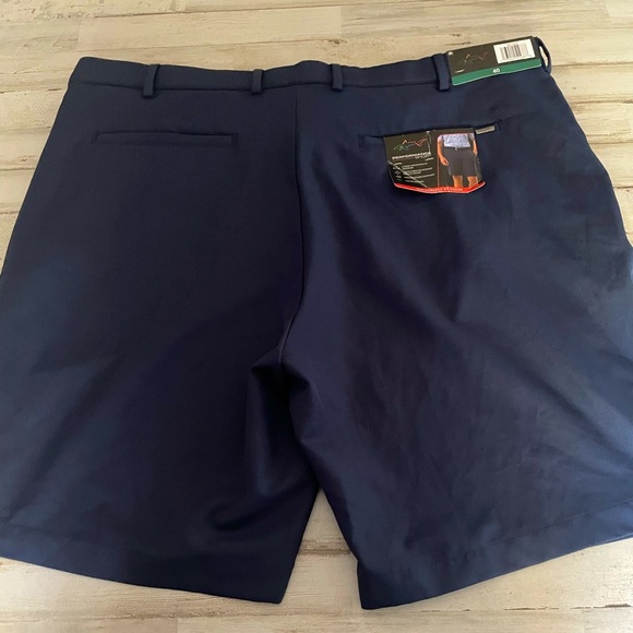 Mens Greg Norman Performance Shorts Sz 40 Navy Blue Golf - Picture 2 of 9